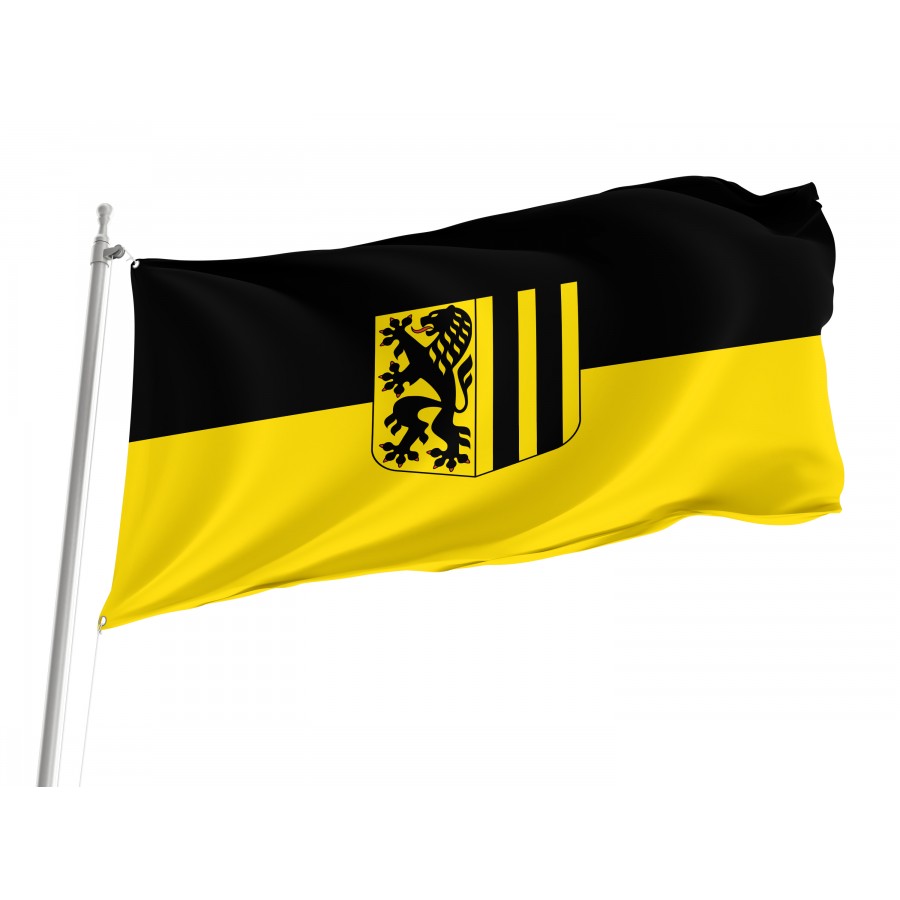 Flag Of Dresden, Patriotic Flags, Unique Design Print, Flags For Indoor & Outdoor Use - High Quality Saxony for Indoor and Outdoor Use