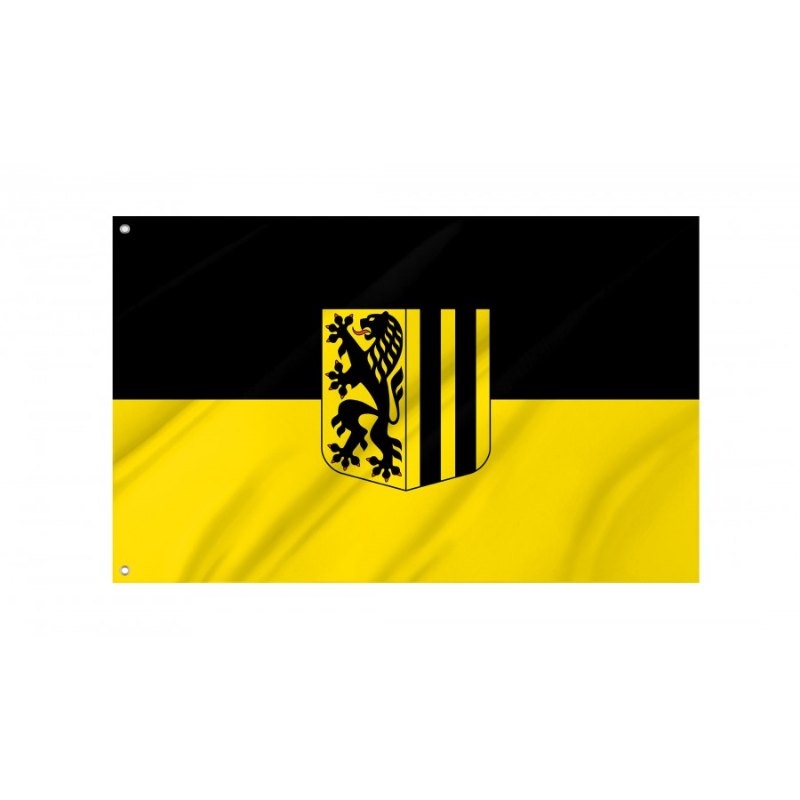 Flag Of Dresden, Patriotic Flags, Unique Design Print, Flags For Indoor & Outdoor Use - High Quality Saxony for Indoor and Outdoor Use