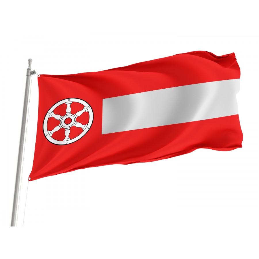 Flag Of Stadt Erfurt Laut Hauptsatzung, Patriotic Flags, Unique Design Print, Flags For Indoor & Outdoor Use - High Quality Thuringen for Indoor and Outdoor Use