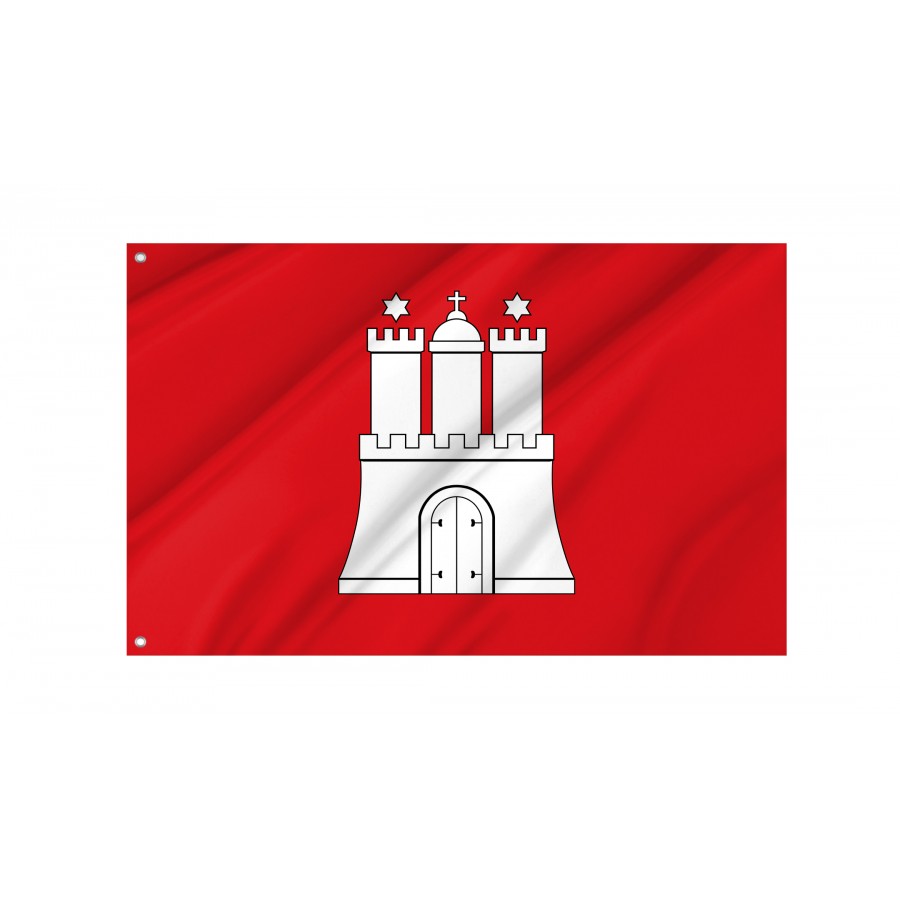 Flag Of Hamburg, Patriotic Flags, Unique Design Print, Flags For Indoor & Outdoor Use - High Quality Hamburg for Indoor and Outdoor Use