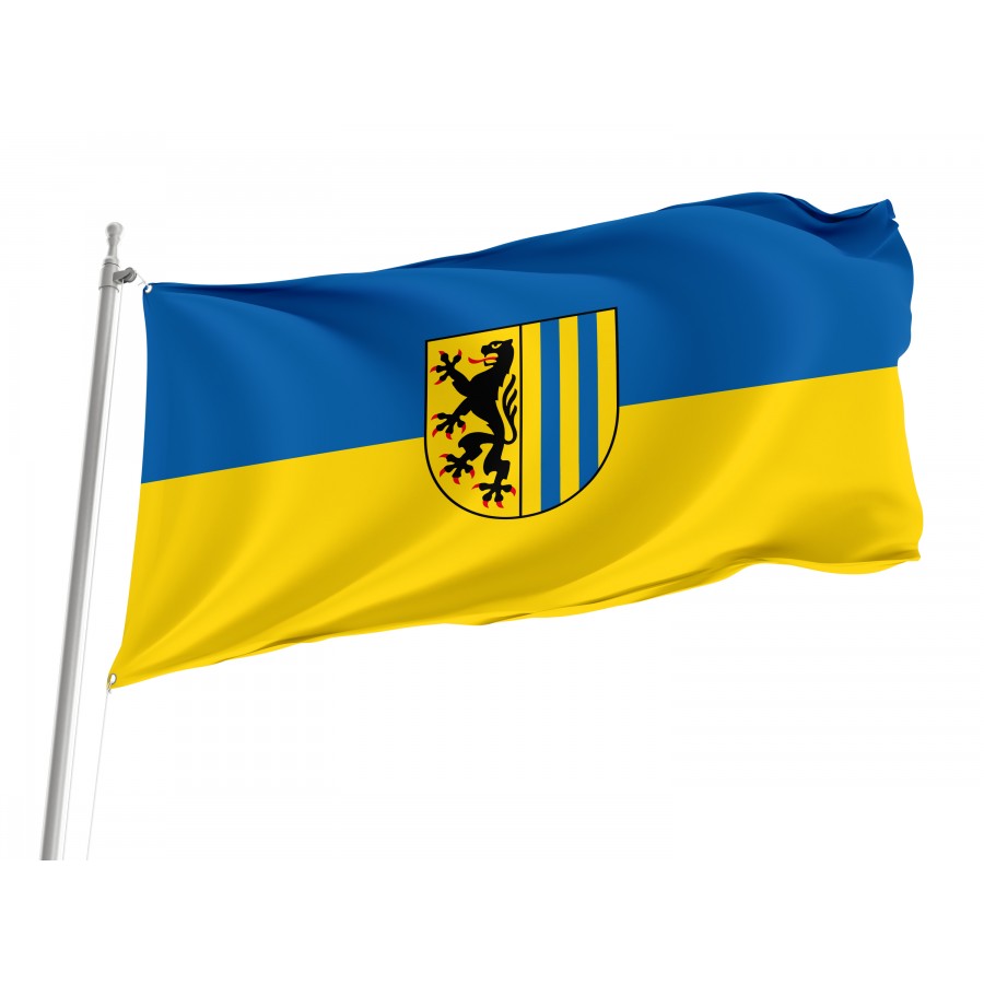 Flag Of Leipzig, Patriotic Flags, Unique Design Print, Flags For Indoor & Outdoor Use - High Quality Saxony for Indoor and Outdoor Use