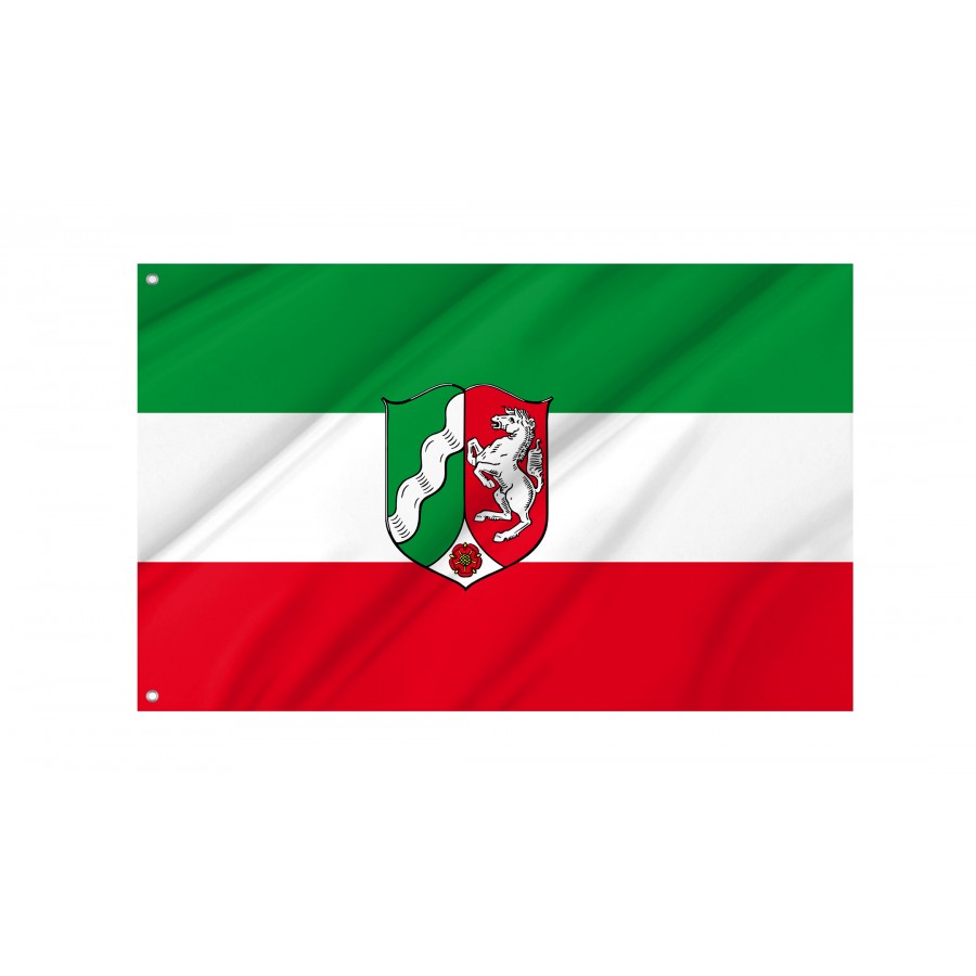 State Service Flag of North Rhine-Westphalia, Patriotic Flags, Unique Design Print, Flags for Indoor & Outdoor Use