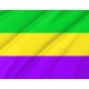 Flag of Rex (Mardi Gras colors), Patriotic Flags, Unique Design Print, Flags for Indoor & Outdoor Use - Imagine 2