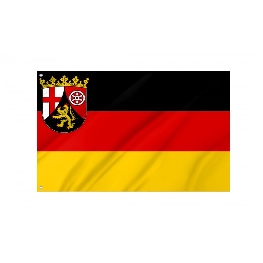 Flag Of Rhineland-Palatinate, Patriotic Flags, Unique Design Print, Flags For Indoor & Outdoor Use - High Quality Germany for Indoor and Outdoor Use