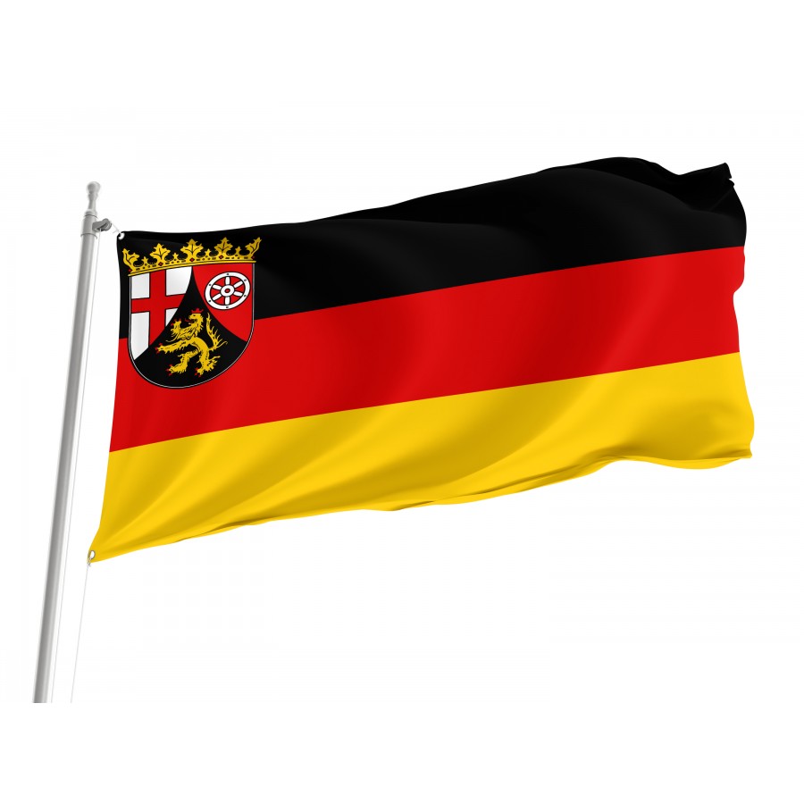 Flag Of Rhineland-Palatinate, Patriotic Flags, Unique Design Print, Flags For Indoor & Outdoor Use - High Quality Germany for Indoor and Outdoor Use