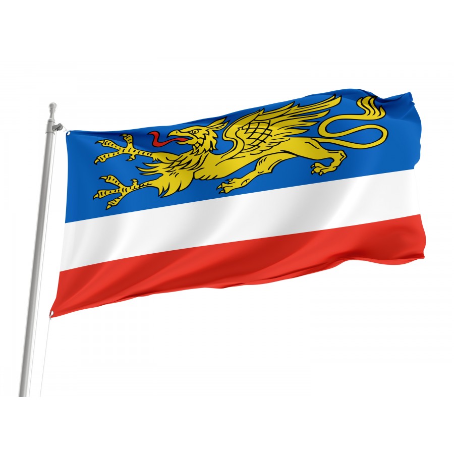 Flag Of Rostock, Patriotic Flags, Unique Design Print, Flags For Indoor & Outdoor Use - High Quality Mecklenburg Vorpommern for Indoor and Outdoor Use
