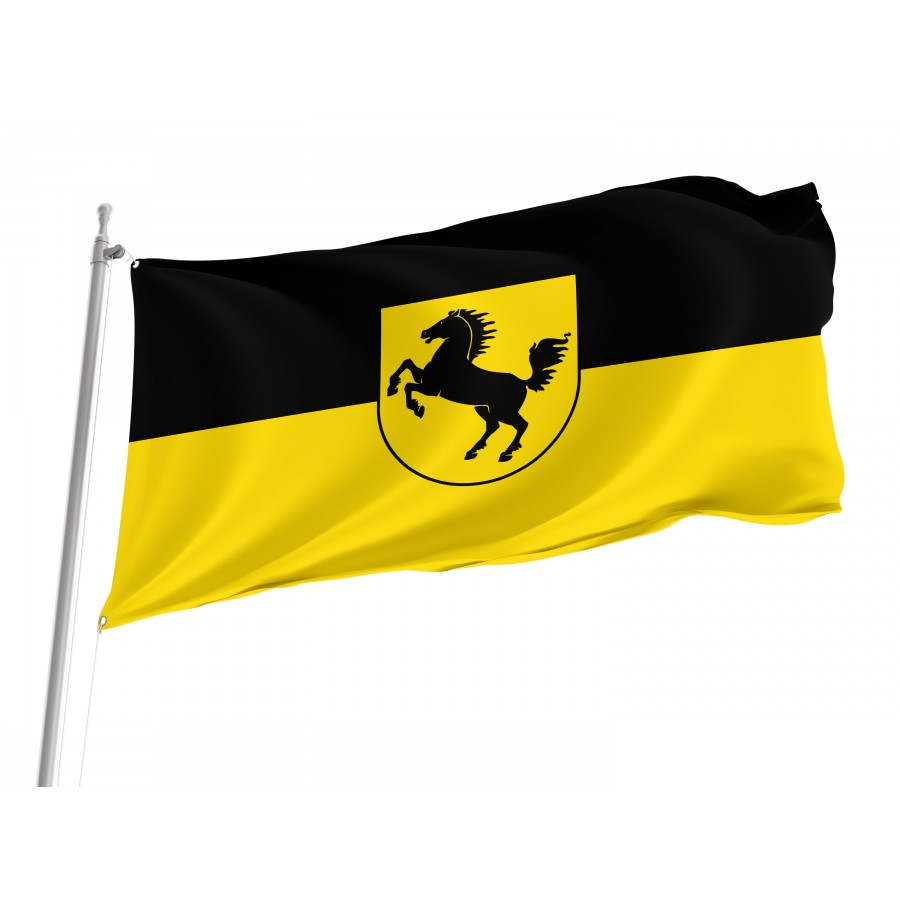 Flag Of Stuttgart, Patriotic Flags, Unique Design Print, Flags For Indoor & Outdoor Use - High Quality Baden Wurttemberg Flags for Indoor and Outdoor Use