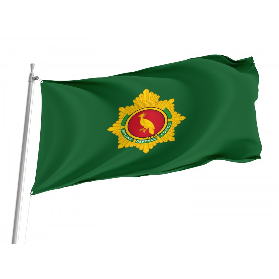 Flag of Guyana Defence Force, Patriotic Flags, Unique Design Print, Flags for Indoor & Outdoor Use