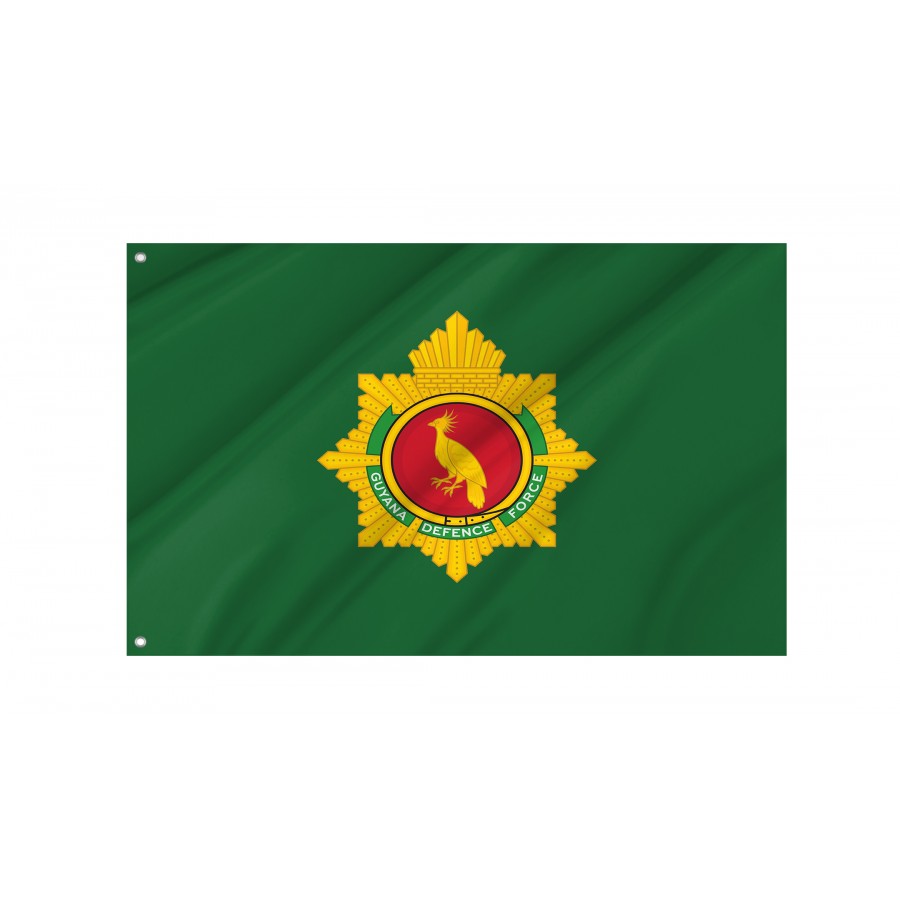 Flag of Guyana Defence Force, Patriotic Flags, Unique Design Print, Flags for Indoor & Outdoor Use
