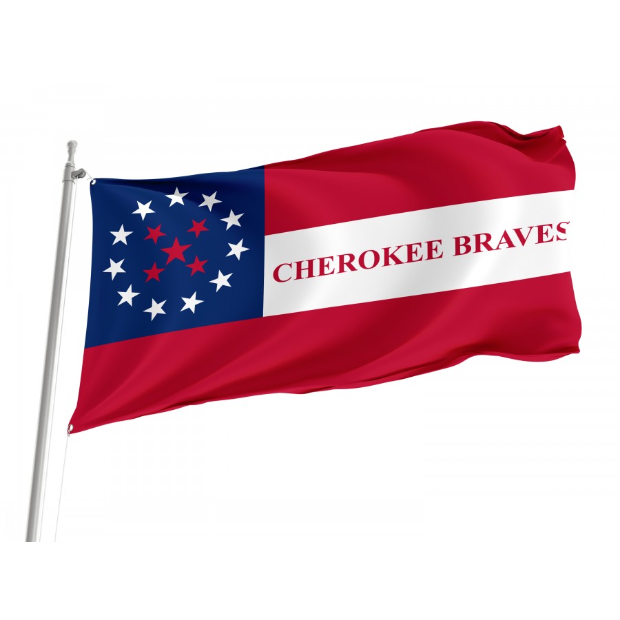 Flag Of 1St Cherokee Mounted Rifles, Patriotic Flags, Unique Design Print, Flags For Indoor & Outdoor Use - High Quality United States for Indoor and Outdoor Use