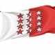 Flag Canton of Valais 1802-1810 & 1813-1815, Patriotic Flags, Unique Design Print, Flags for Indoor & Outdoor Use - Imagine 1