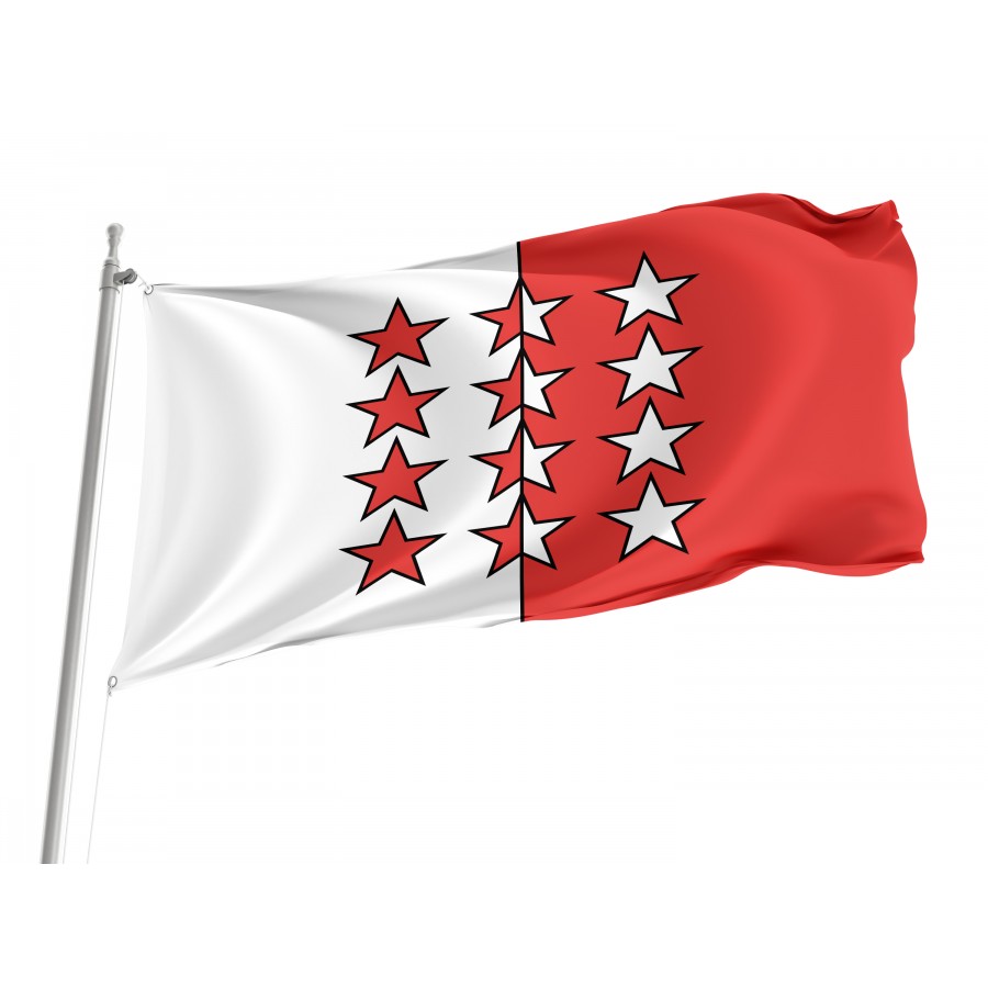 Flag Canton Of Valais 1802-1810 & 1813-1815, Patriotic Flags, Unique Design Print, Flags For Indoor & Outdoor Use - High Quality Switzerland for Indoor and Outdoor Use