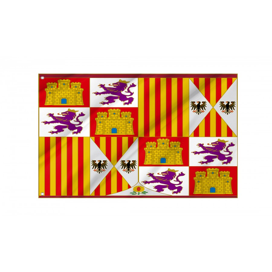 Flag Of Catholic Kings Of Spain 1492, Patriotic Flags, Unique Design Print, Flags For Indoor & Outdoor Use - High Quality Spain for Indoor and Outdoor Use