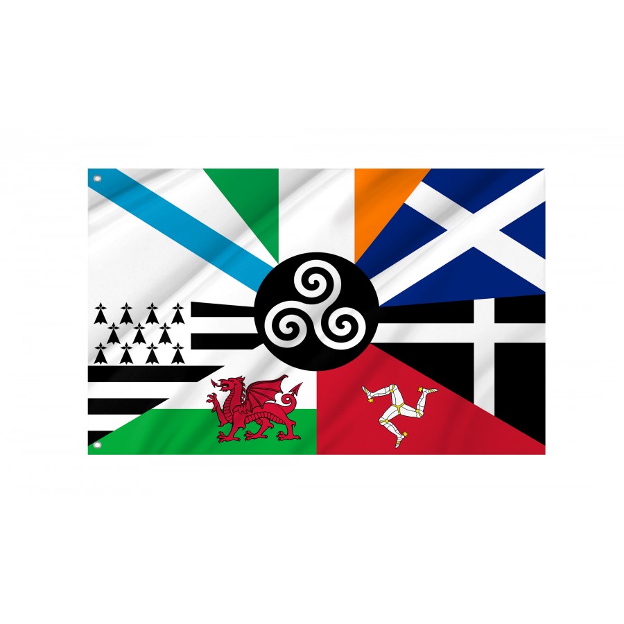 Celtic Nations Flag, Patriotic Flags, Unique Design Print, Flags For Indoor & Outdoor Use - High Quality Historical Flags for Indoor and Outdoor Use