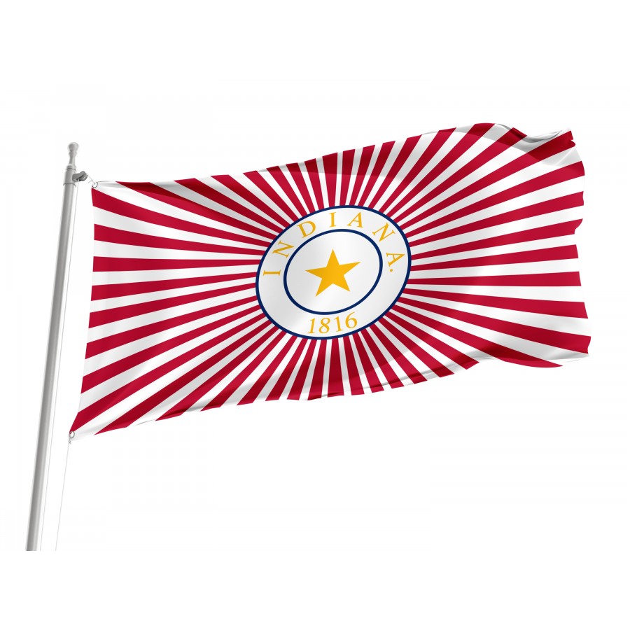 Charles Carroll Indiana State Flag Proposal, Patriotic Flags, Unique Design Print, Flags For Indoor & Outdoor Use - High Quality United States for Indoor and Outdoor Use
