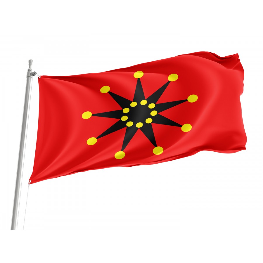 Chinese-Army Wuhan Flag 1911-1928 18 Dots, Patriotic Flags, Unique Design Print, Flags For Indoor & Outdoor Use - High Quality Historical Flags for Indoor and Outdoor Use