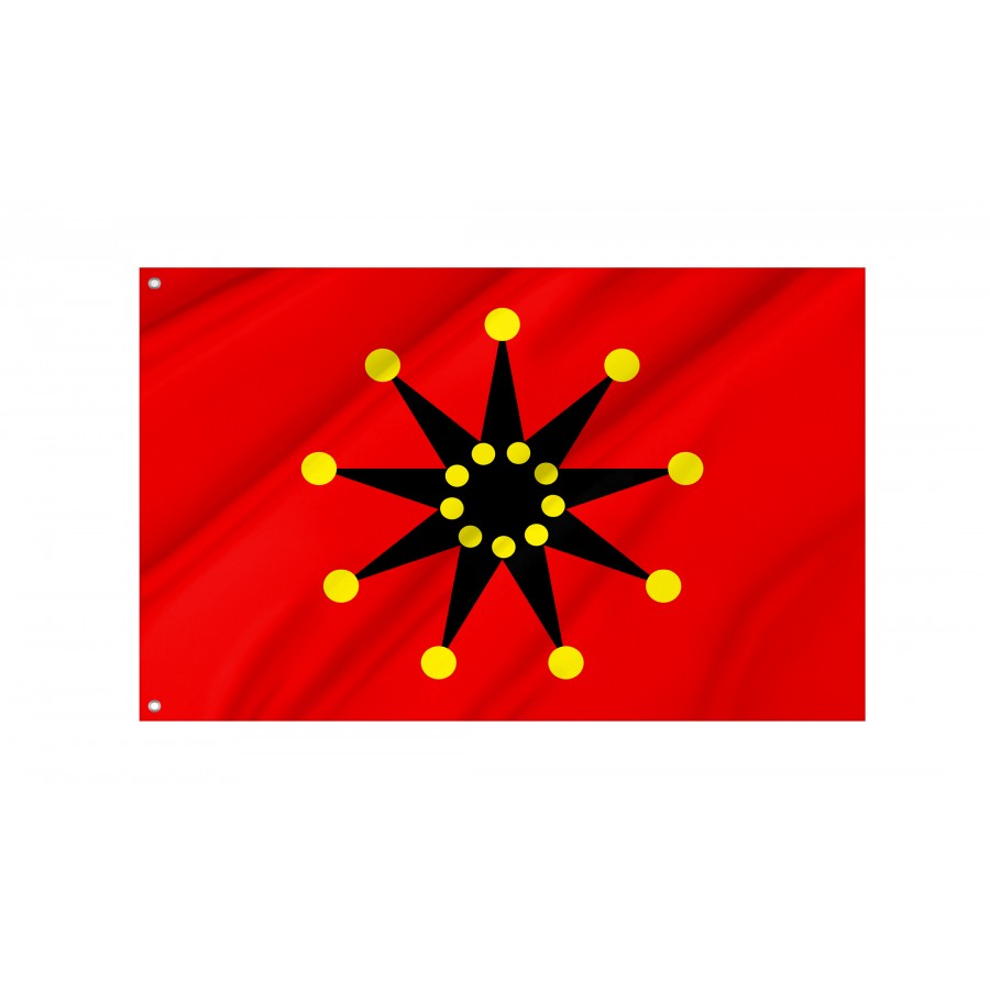 Chinese-Army Wuhan Flag 1911-1928 18 Dots, Patriotic Flags, Unique Design Print, Flags For Indoor & Outdoor Use - High Quality Historical Flags for Indoor and Outdoor Use