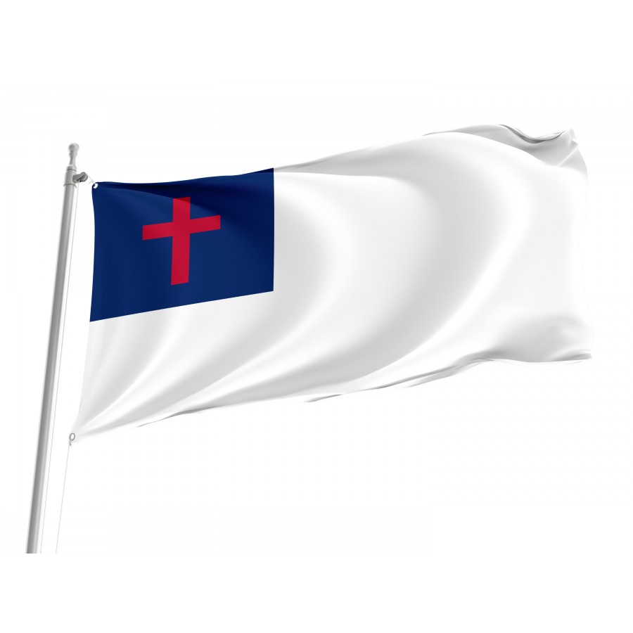 Christian Flag, Patriotic Flags, Unique Design Print, Flags For Indoor & Outdoor Use - High Quality Historical Flags for Indoor and Outdoor Use