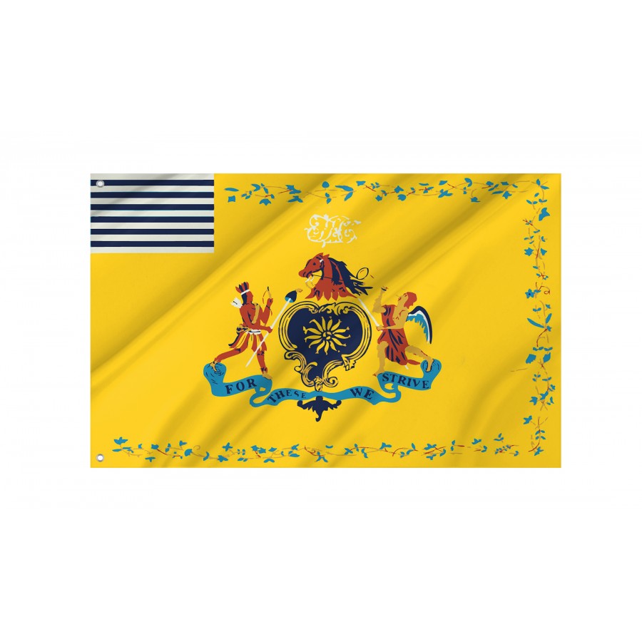 First Troop Philadelphia City Cavalry Flag, Unique Design Print - High Quality Historical Flags for Indoor and Outdoor Use