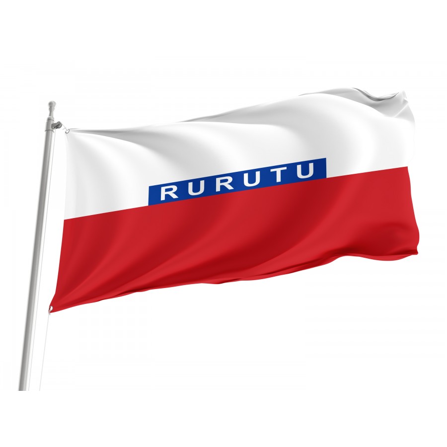 Flag Of Kingdom Of Rurutu From 1858 To 1889, Patriotic Flags, Unique Design Print, Flags For Indoor & Outdoor Use - High Quality Historical Flags for Indoor and Outdoor Use