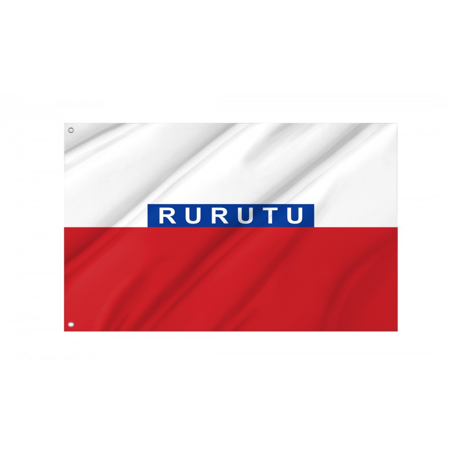 Flag Of Kingdom Of Rurutu From 1858 To 1889, Patriotic Flags, Unique Design Print, Flags For Indoor & Outdoor Use - High Quality Historical Flags for Indoor and Outdoor Use