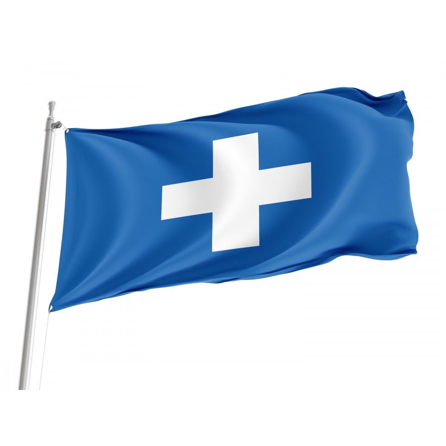 Flag Of The Free State Of Ikaria (1912), Patriotic Flags, Unique Design Print, Flags For Indoor & Outdoor Use - High Quality Historical Flags for Indoor and Outdoor Use