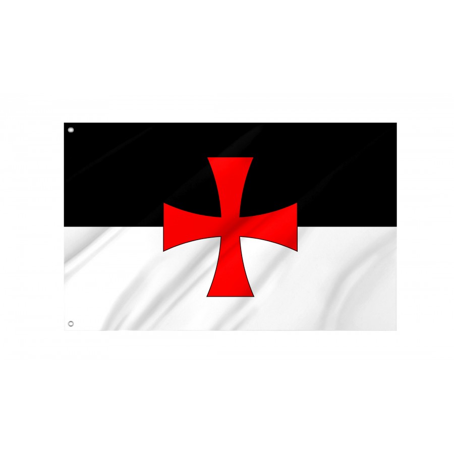 Flag Of Knights Templar Battle, Patriotic Flags, Unique Design Print, Flags For Indoor & Outdoor Use - High Quality Historical Flags for Indoor and Outdoor Use