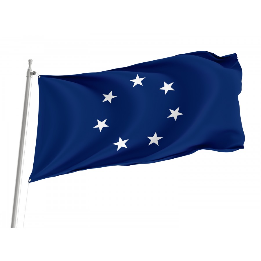 Flag Of Naval Jack Of The Confederate States Of America (1861–1863), Patriotic Flags - High Quality United States for Indoor and Outdoor Use