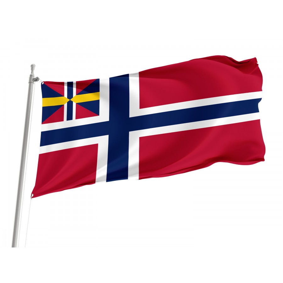 Flag Of Norge-Unions 1844, Patriotic Flags, Unique Design Print, Flags For Indoor & Outdoor Use - High Quality Historical Flags for Indoor and Outdoor Use