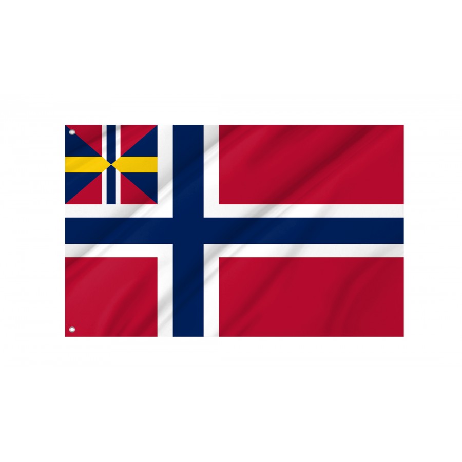 Flag Of Norge-Unions 1844, Patriotic Flags, Unique Design Print, Flags For Indoor & Outdoor Use - High Quality Historical Flags for Indoor and Outdoor Use