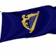 Royal Standard of Ireland (1542-1801) Flag for Indoor & Outdoor Use - Imagine 1