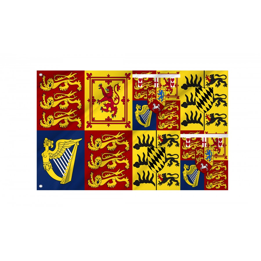 Flag Of Royal Standard Of Mary Of Teck, Queen Consort, Unique Design Print, Flags For Indoor & Outdoor Use - High Quality Historical Flags for Indoor and Outdoor Use
