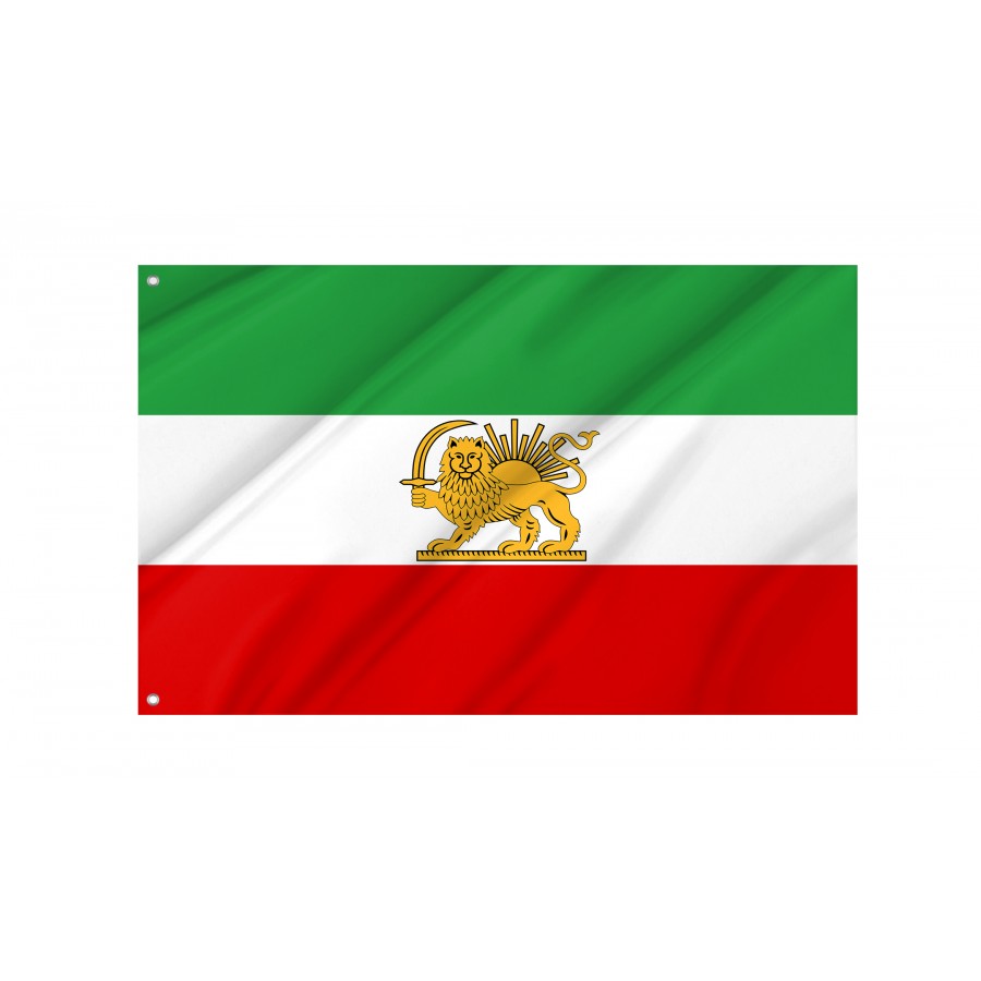 State Flag Of Iran (1964–1980), Patriotic Flags, Unique Design Print, Flags For Indoor & Outdoor Use - High Quality Historical Flags for Indoor and Outdoor Use