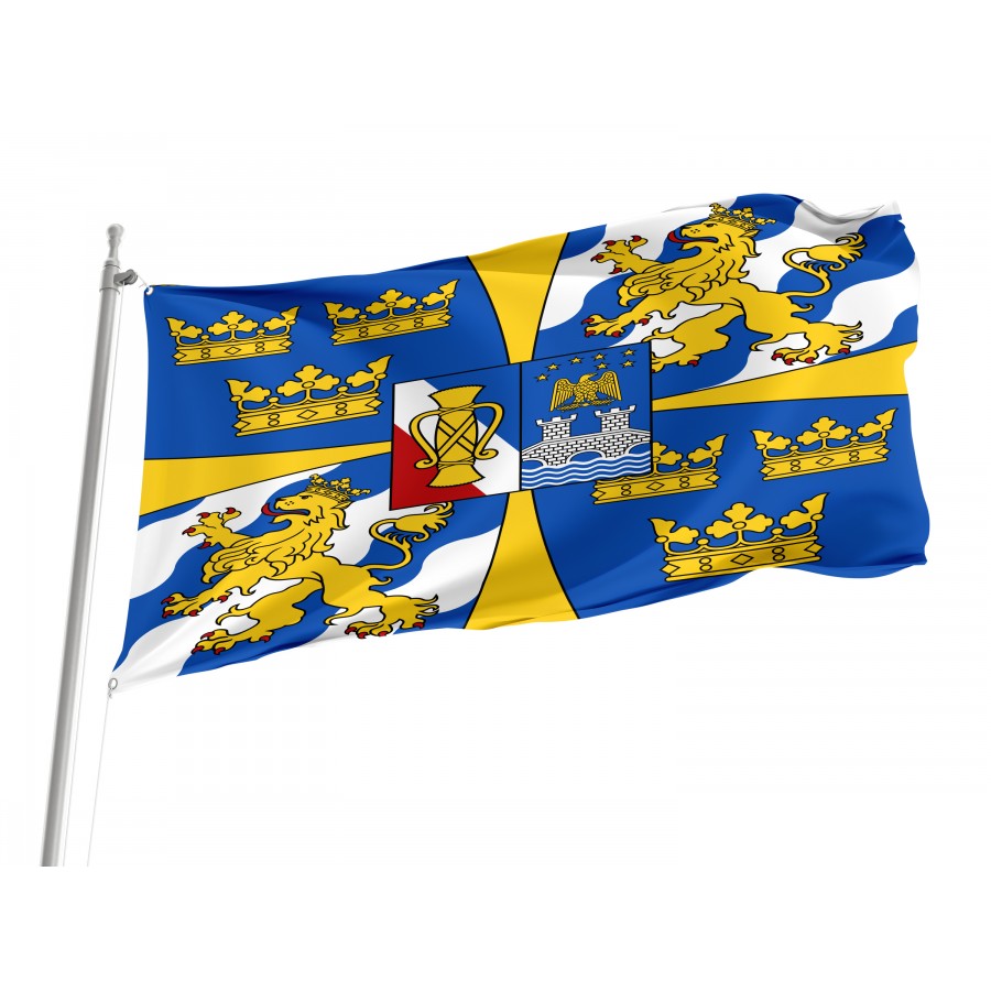 Flag Of Swedish Monarch, Patriotic Flags, Unique Design Print, Flags For Indoor & Outdoor Use - High Quality Historical Flags for Indoor and Outdoor Use