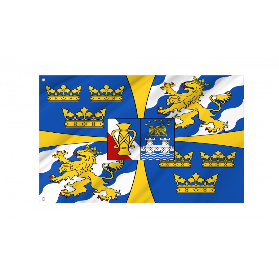Flag Of Swedish Monarch, Patriotic Flags, Unique Design Print, Flags For Indoor & Outdoor Use - High Quality Historical Flags for Indoor and Outdoor Use