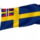 Swedish civil ensign 1844-1905 Flag for Indoor & Outdoor Use - Imagine 1