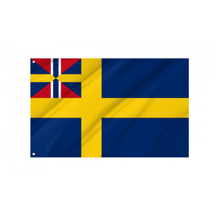Flag Of Swedish Civil Ensign 1844-1905, Patriotic Flags, Unique Design Print, Flags For Indoor & Outdoor Use - High Quality Historical Flags for Indoor and Outdoor Use