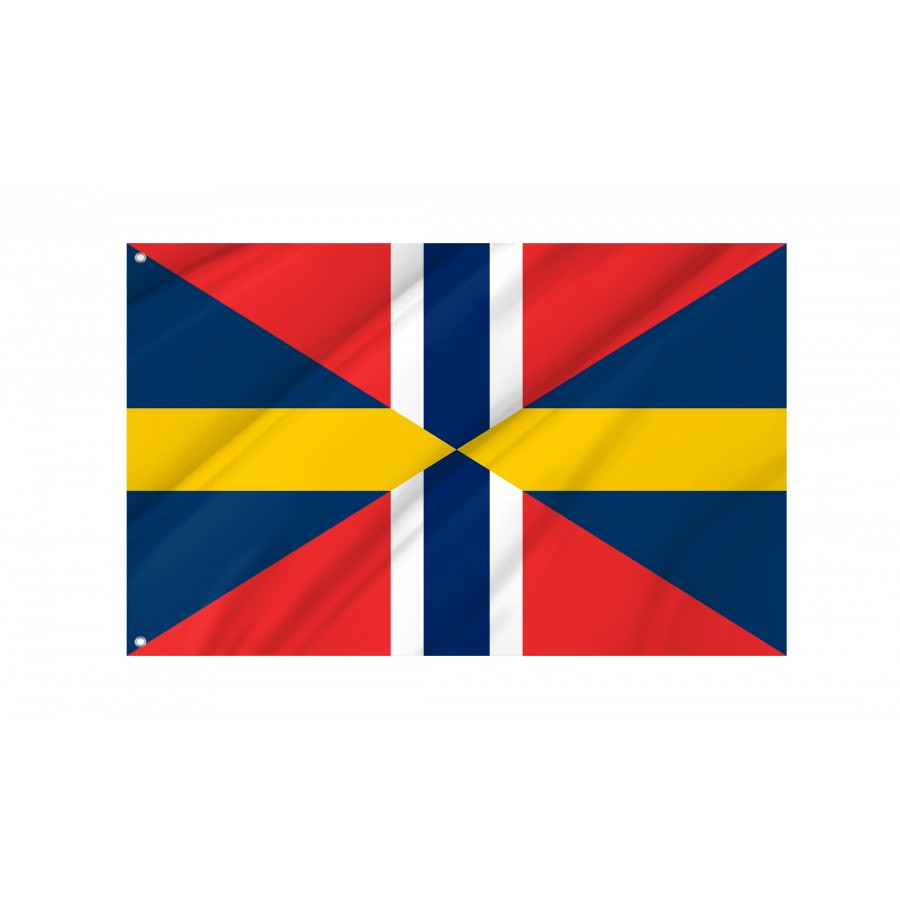 Flag Of Swedish-Norway Union, Patriotic Flags, Unique Design Print, Flags For Indoor & Outdoor Use - High Quality Historical Flags for Indoor and Outdoor Use