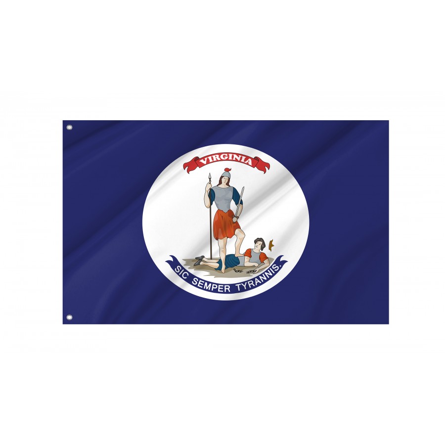 Flag Of Virginia (April 30, 1861), Patriotic Flags, Unique Design Print, Flags For Indoor & Outdoor Use - High Quality United States for Indoor and Outdoor Use