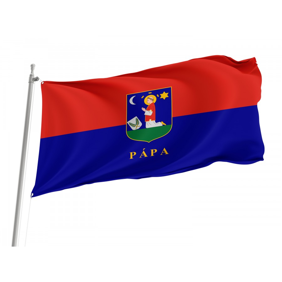 Flag of Pápa, Patriotic Flags, Unique Design Print, Flags for Indoor & Outdoor Use