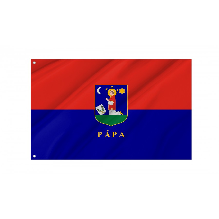 Flag of Pápa, Patriotic Flags, Unique Design Print, Flags for Indoor & Outdoor Use
