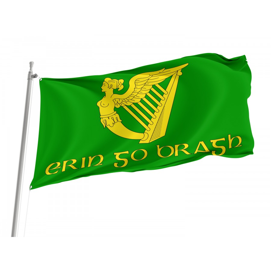 Erin Go Bragh Flag, Patriotic Flags, Unique Design Print, Flags for Indoor & Outdoor Use