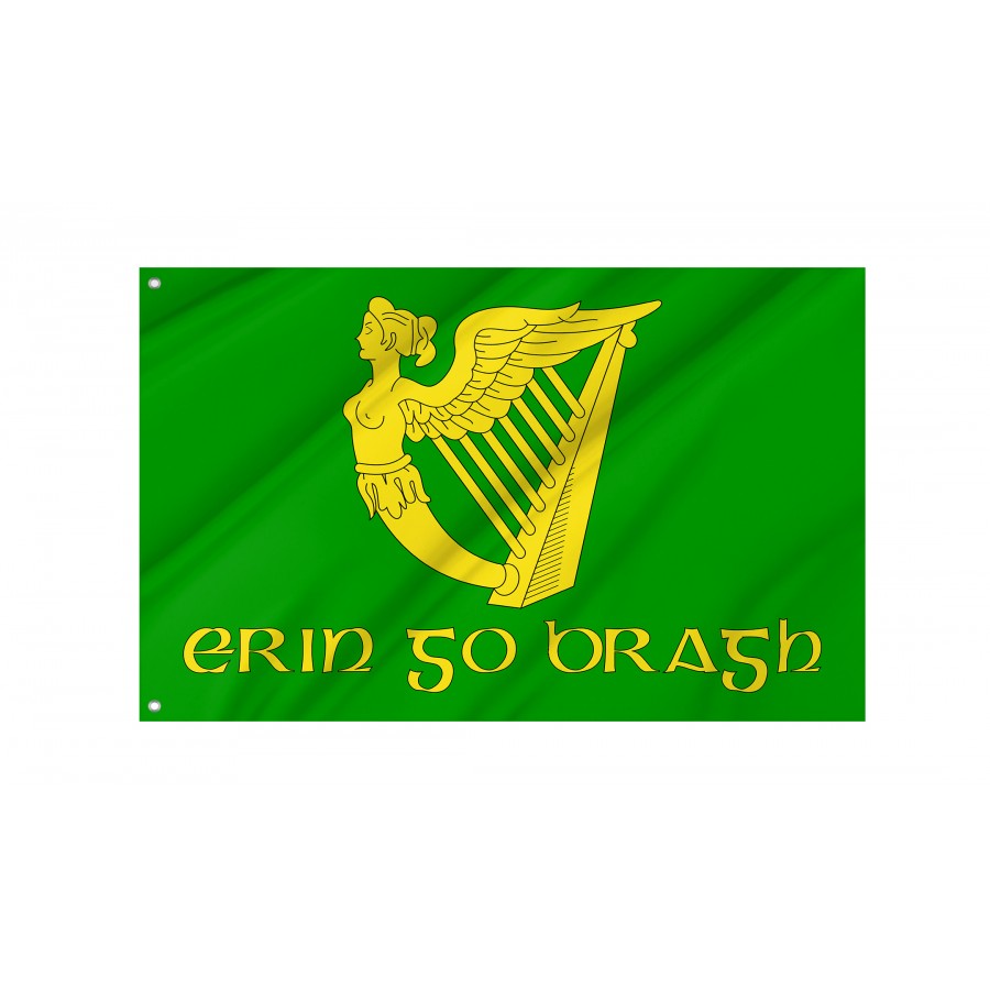 Erin Go Bragh Flag, Patriotic Flags, Unique Design Print, Flags for Indoor & Outdoor Use