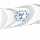 Israel Mossad, Emblem on White Flag - Imagine 1