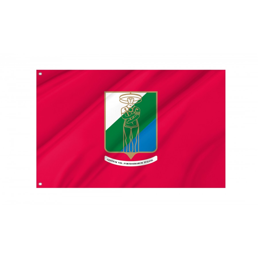 Abruzzo Flag, Unique Design Print - High Quality Abruzzo for Indoor and Outdoor Use