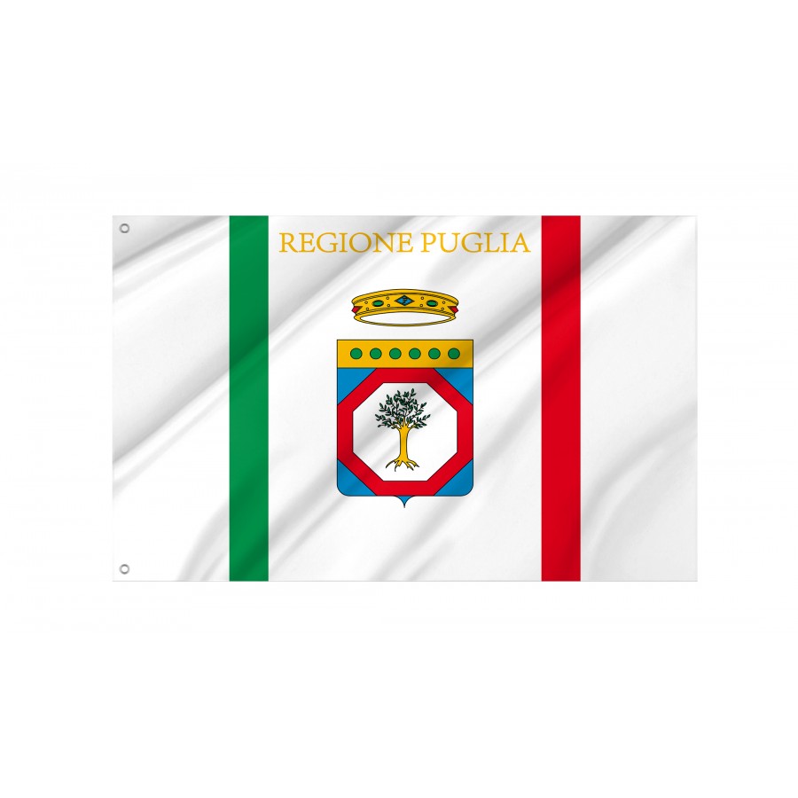Apulia Flag, Unique Design Print - High Quality Apulia for Indoor and Outdoor Use