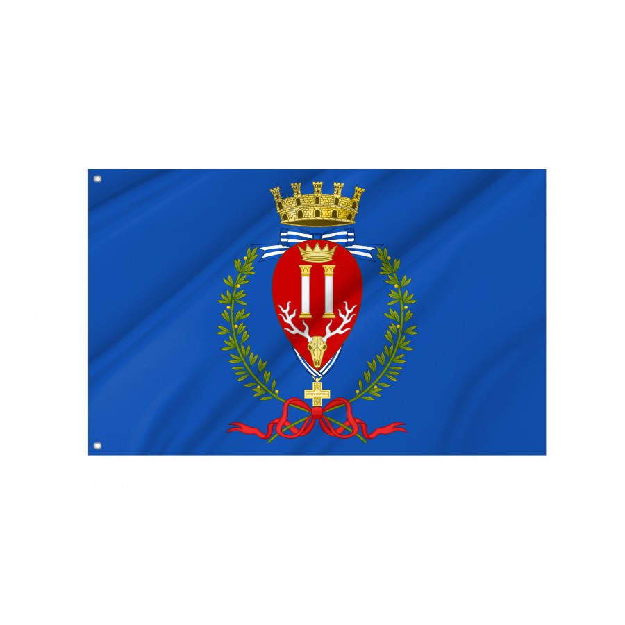 Brindisi Flag, Unique Design Print - High Quality Apulia for Indoor and Outdoor Use