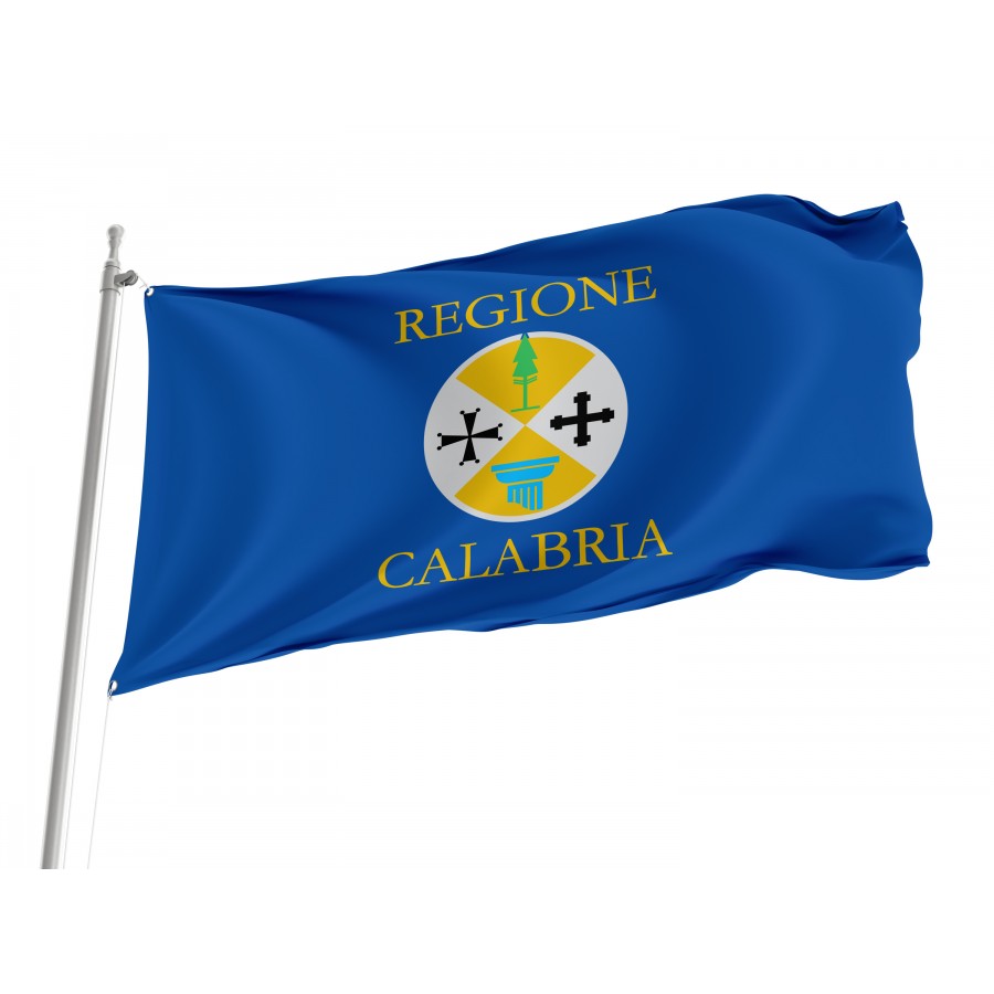 Calabria Flag, Unique Design Print - High Quality Calabria for Indoor and Outdoor Use