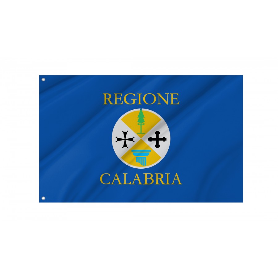 Calabria Flag, Unique Design Print - High Quality Calabria for Indoor and Outdoor Use