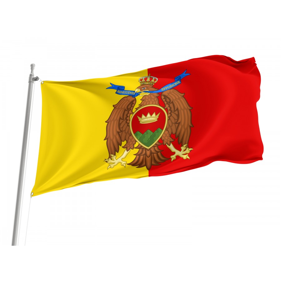 Catanzaro Flag, Unique Design Print - High Quality Calabria for Indoor and Outdoor Use
